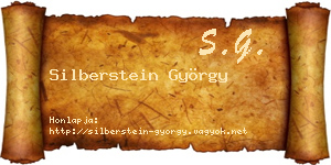 Silberstein György névjegykártya